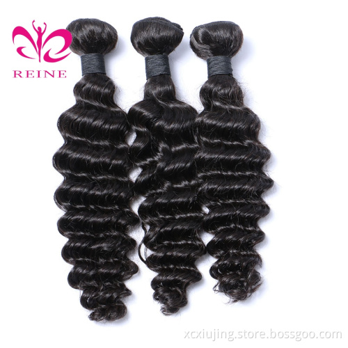 Lace Frontal Closure With Bundles 9A Brazilian Virgin Hair Deep Wave With Closure Mink Brazilian Hair Weave Bundle With Closures